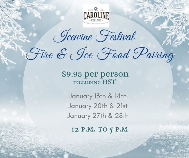 Icewine Festival Fire & Ice Food Pairing Caroline Cellars