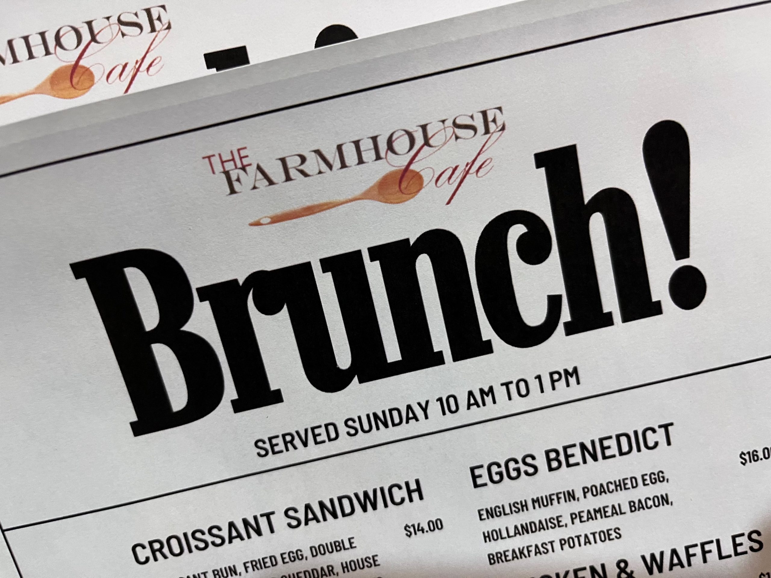 BRUNCH!  Starting February 25th, available for a limited time!