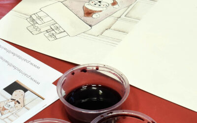 “Painted with Wine” Holiday Card Workshop